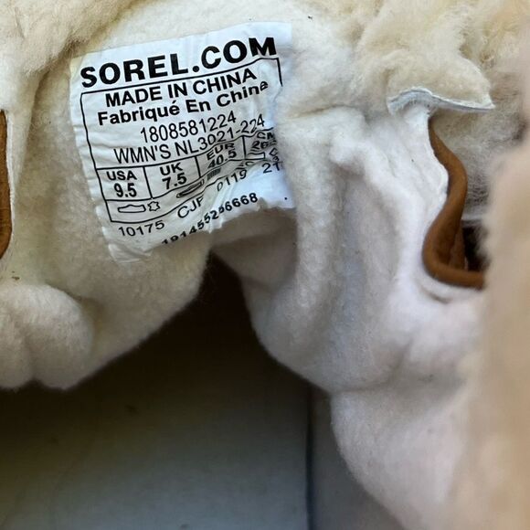 Joan of Arctic Wedge in Camel Brown in size 9.5 Shearling - Picture 12 of 13